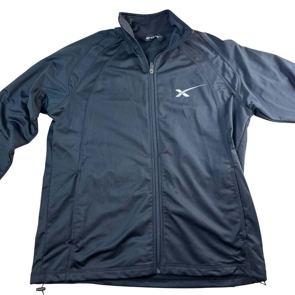 SpaceX Official Black Full Zip Track Jacket Men's Size Medium
